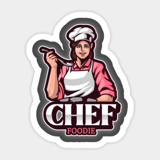 Chef Foodie Sticker